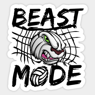 Volleyball BEAST MODE Sticker